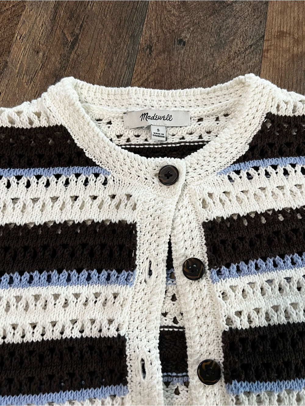 Madewell Open Stitch Crewneck Sweater - Picture 4 of 6